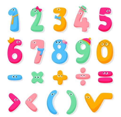 幼儿数字1-10教学图标