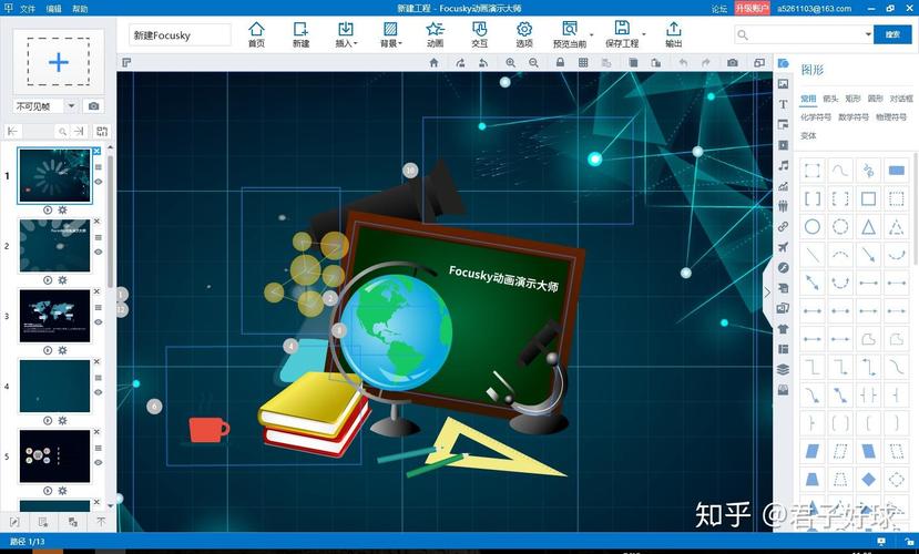 斧子演示与focusky