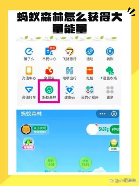 获得蚂蚁森林能量攻略图标