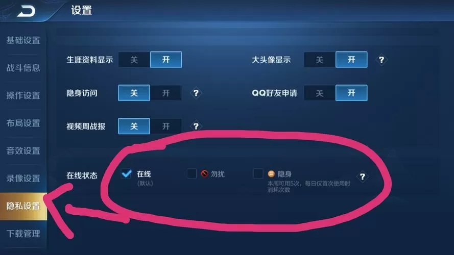 王者没有隐藏战绩怎么设置图标