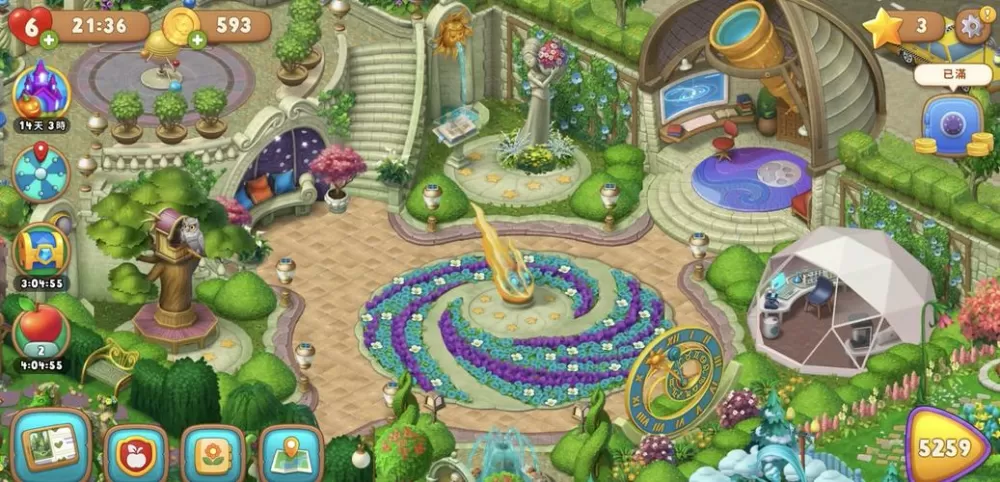 梦幻花园无限金币星星破解版Gardenscapes