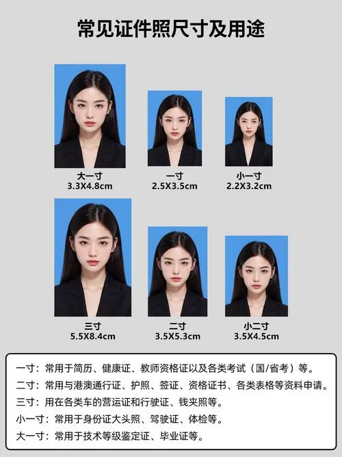 一寸照片尺寸图标