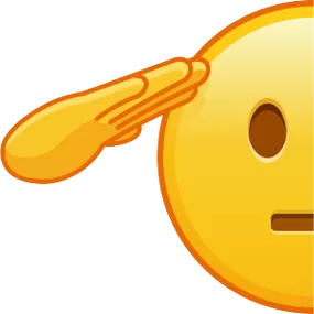 emoji敬礼复制