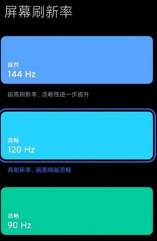 手机屏幕刷新率