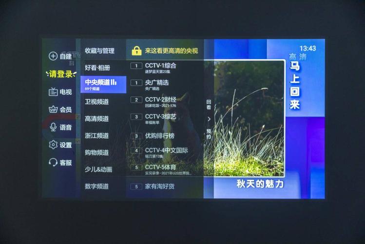 投影仪免费看CCTV直播换源版