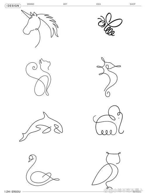 简笔画最简单的一笔成画