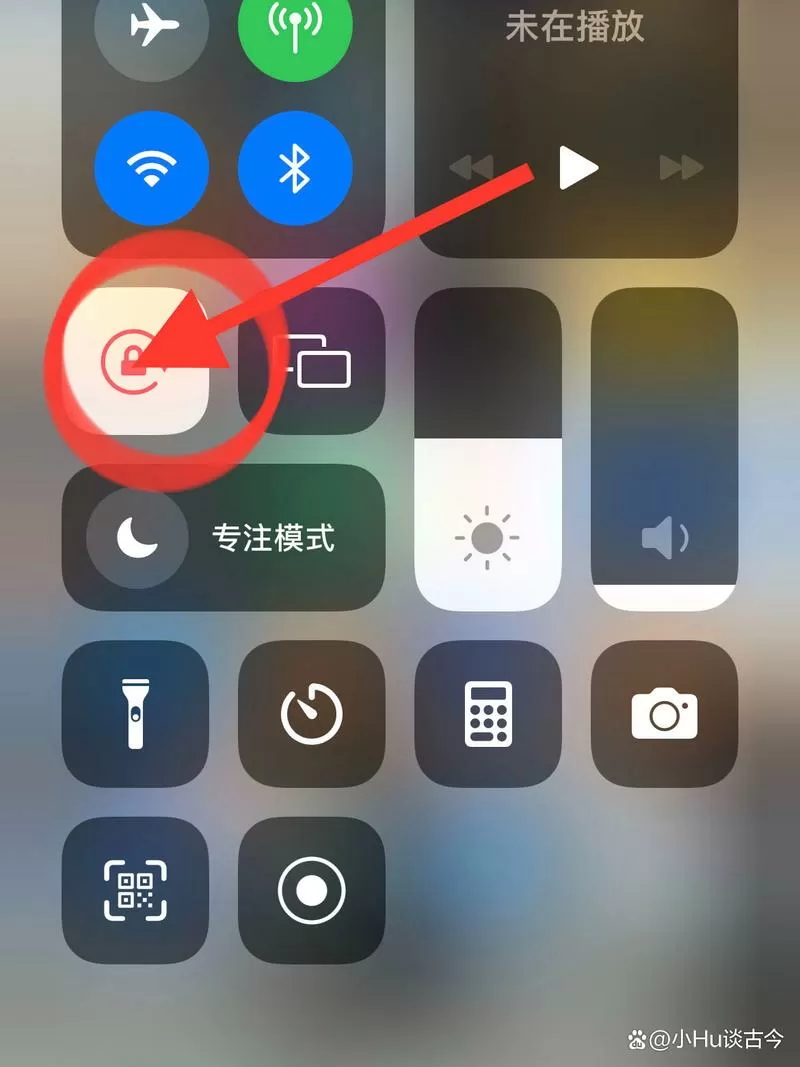 iphone旋转屏幕怎么关闭图标