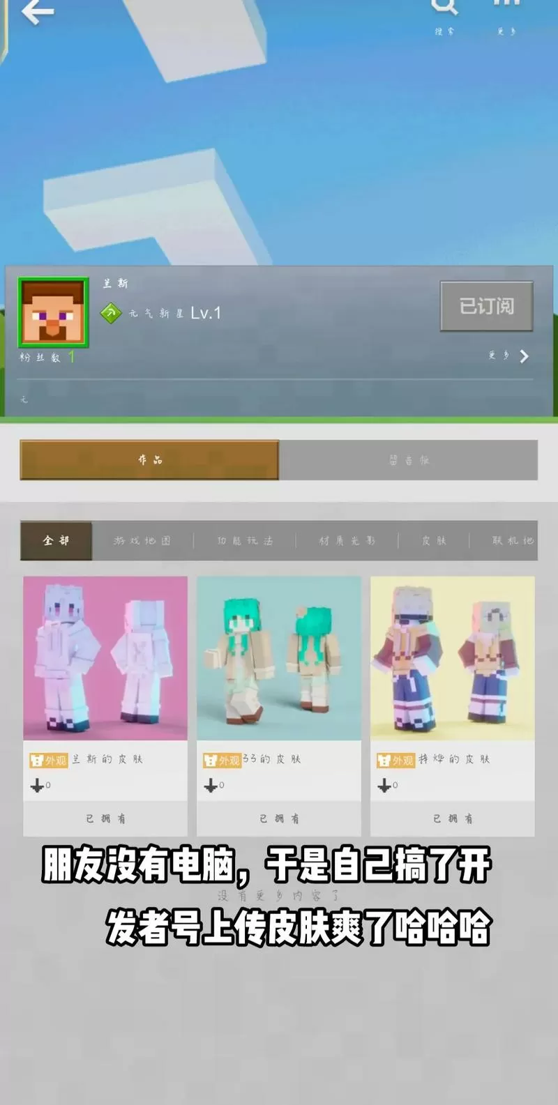 我的世界网易手机版为什么不能导入皮肤图标