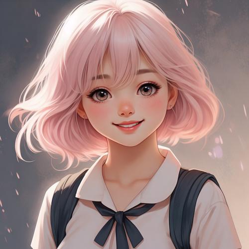 JK漫画APP粉头发小女孩头像图标破解版无限次数