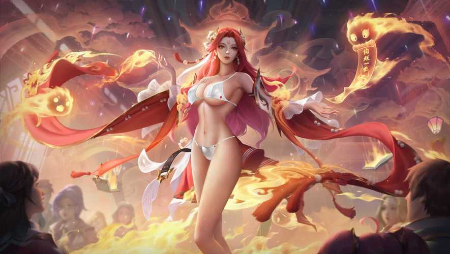 王者荣耀女性去掉小内皮肤的方法白色版