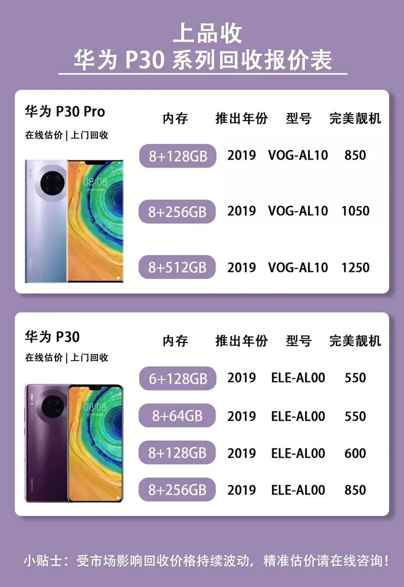 华为p四零多少钱一台