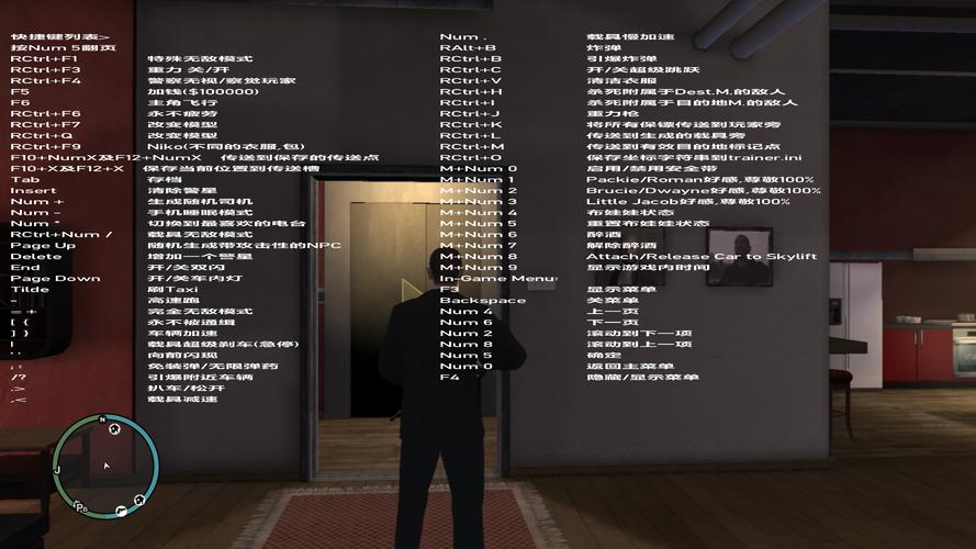 GTA4内置作弊菜单
