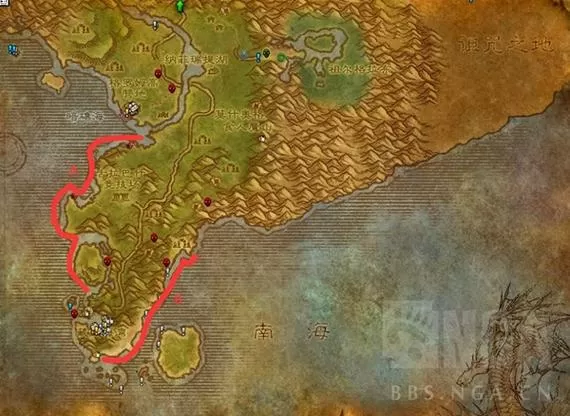 魔兽世界弯尾骨鱼哪里钓图标