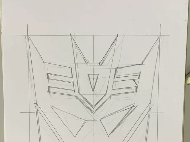 彩铅画变形金刚