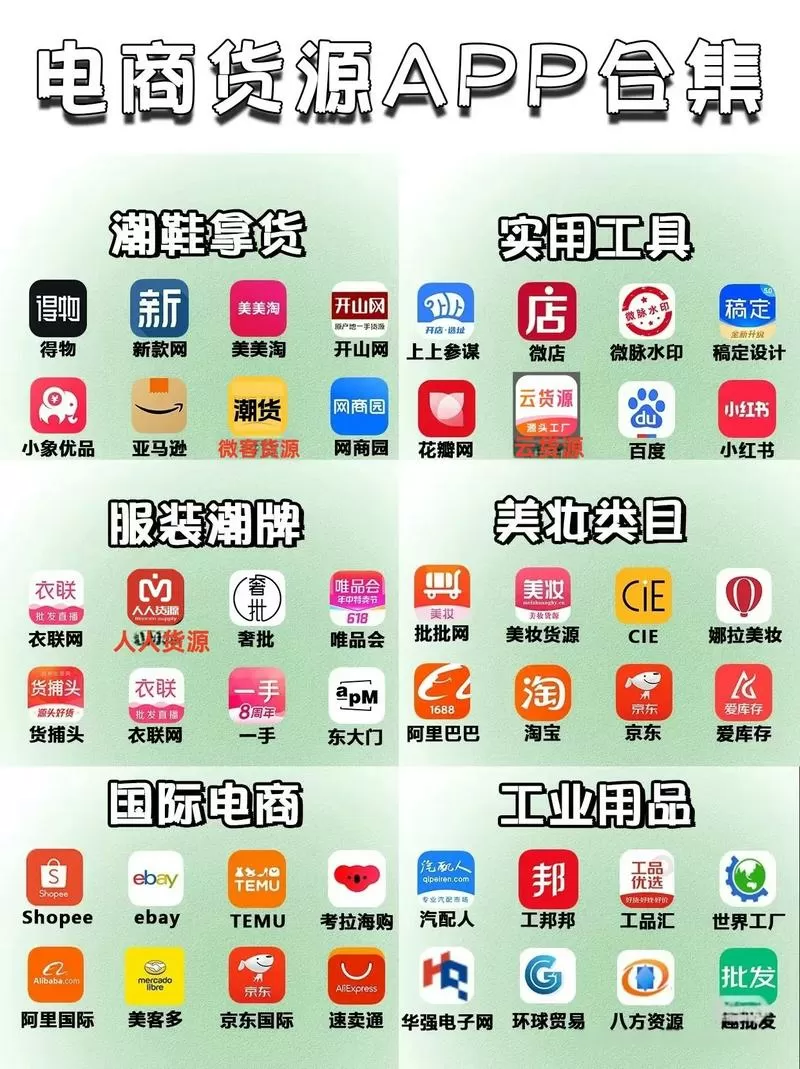 卖货软件app排行榜图标