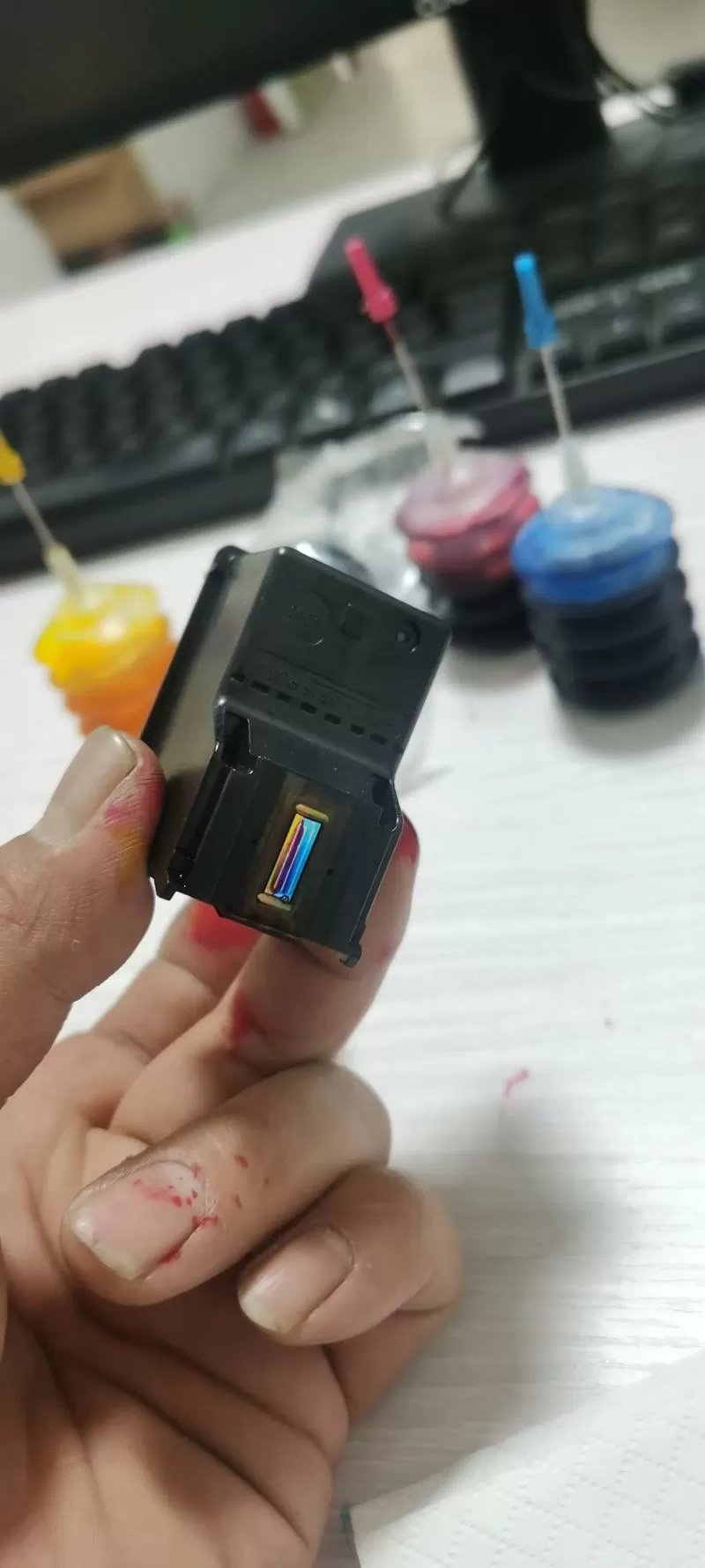 考勤打卡机怎么加墨水图标