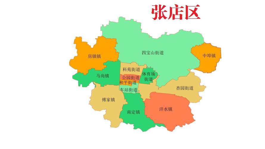 张店城区地图图标