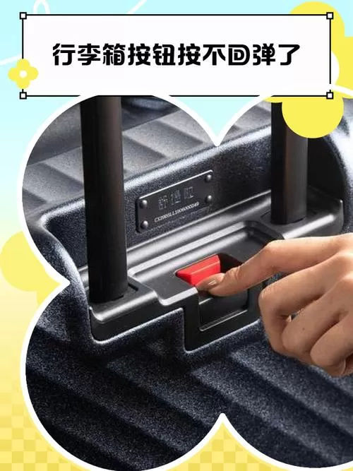 行李箱复位键弹不起来