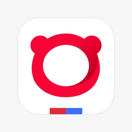 一个红色圆圈和指纹的浏览器图标