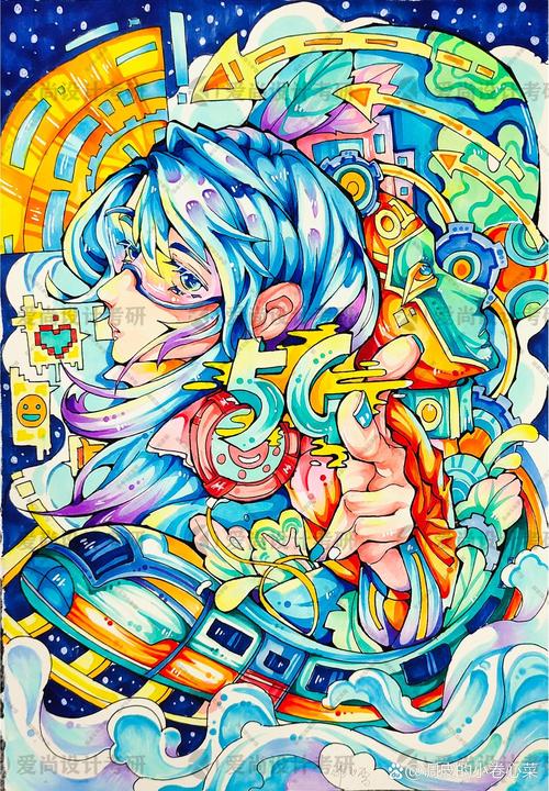 创意海报设计图片手绘