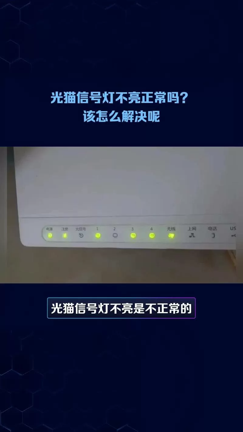 光猫上的上网指示灯不亮咋回事图标