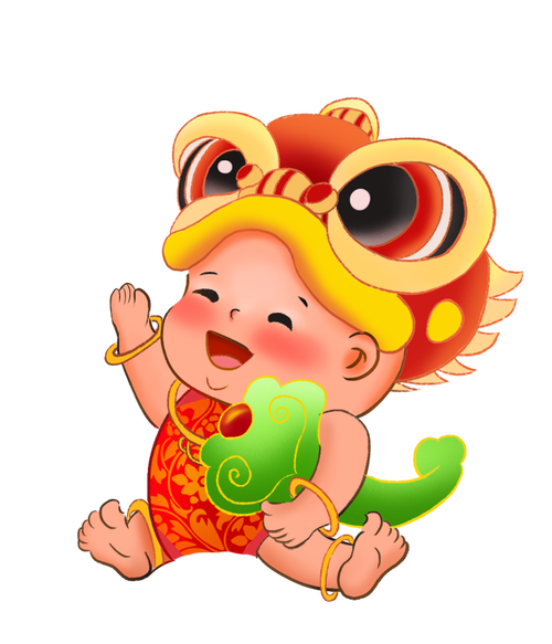 财神小童子图标