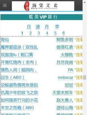 海棠线上文学城网