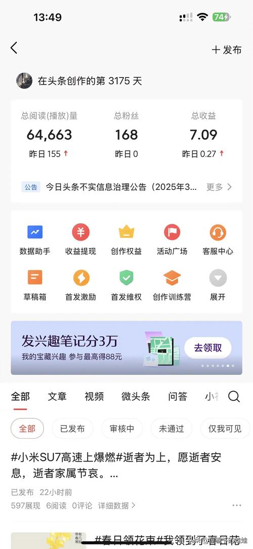 闲来看点发文章赚钱