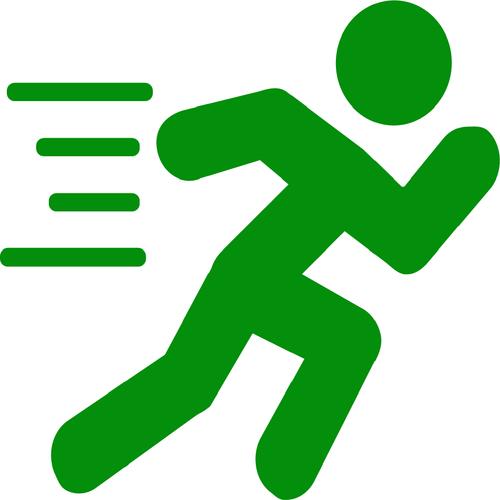 画个腿快跑图标