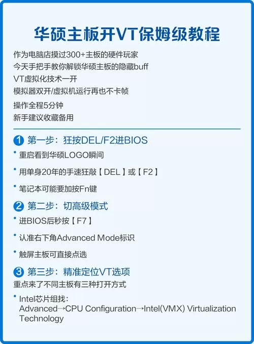 华硕电脑开vt怎么开启图标