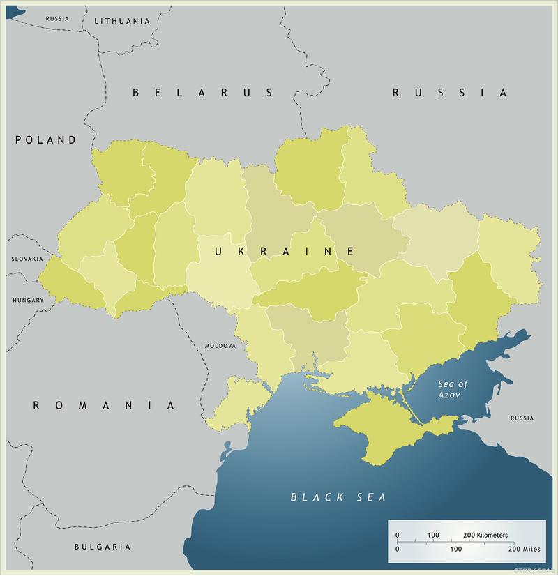 乌克兰河流地图