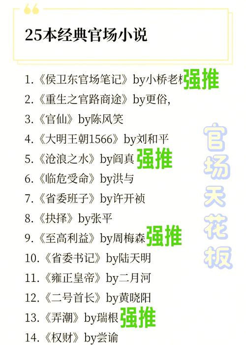 官场小说排行榜免