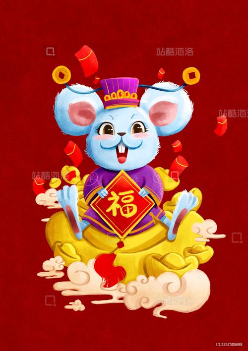 福气鼠红包版手机图标