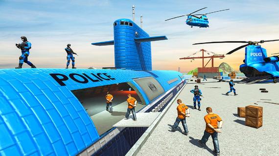 警察运输囚犯模拟图标