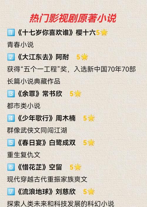 免费影视小说大全