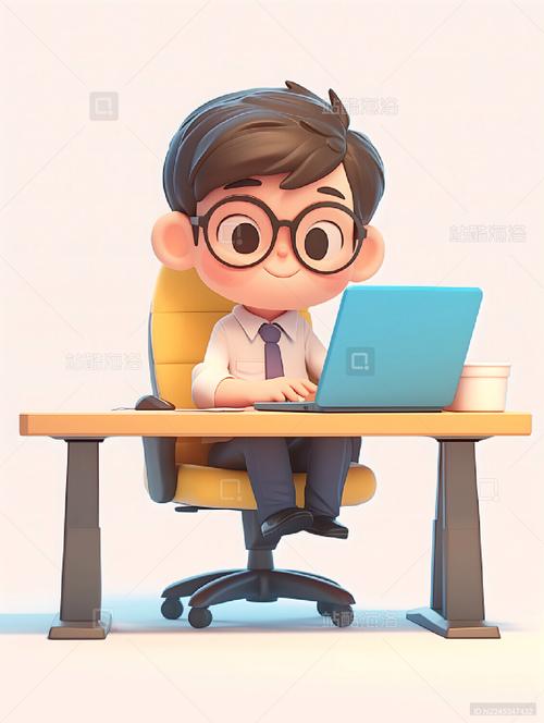 办公室职员3D图标
