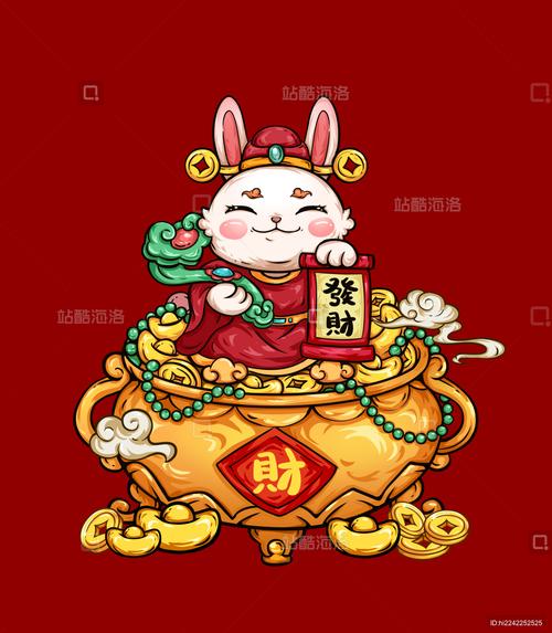 财神兔图标