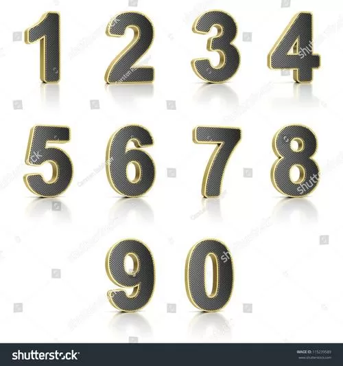 0到9数字表情符号图标