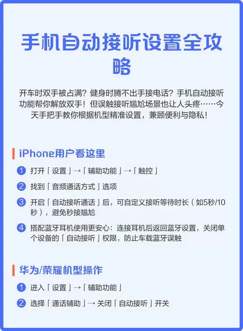 手机怎么取消自动接听图标