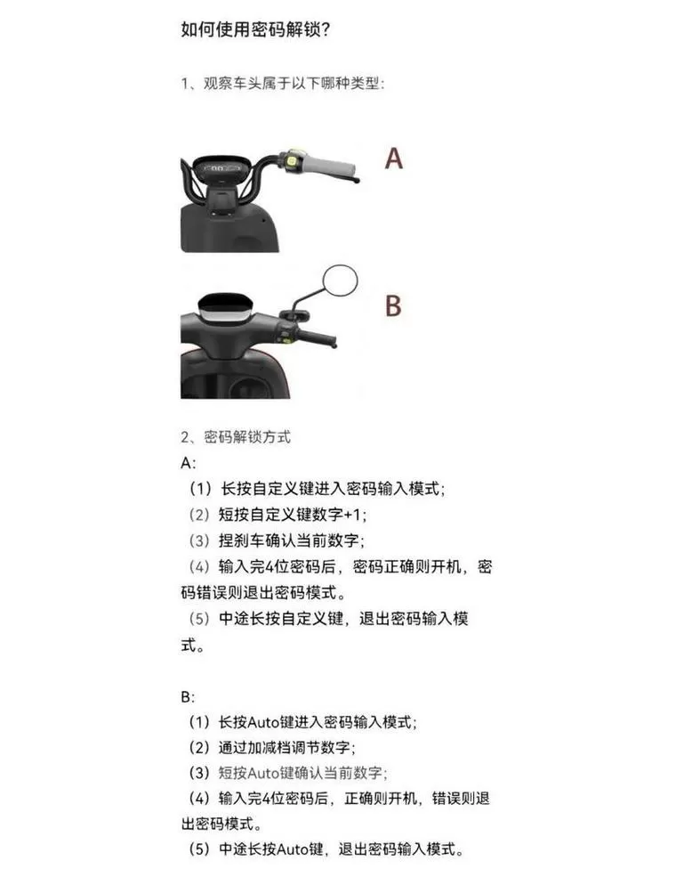 九号电动车自动锁车怎么设置图标
