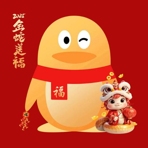 过春节的漫画图标