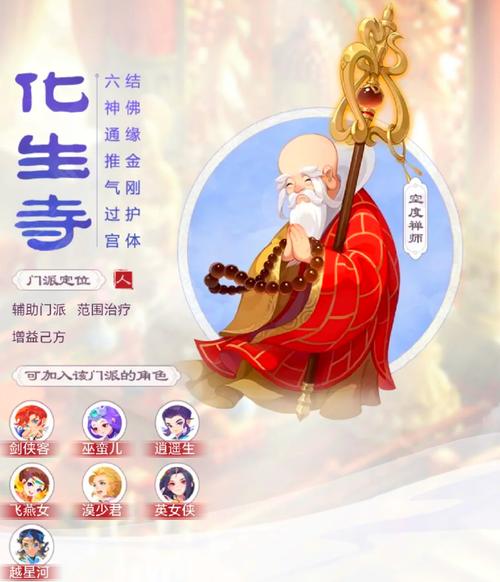 梦幻西游手游普陀山和化生寺哪个好职业对比图标