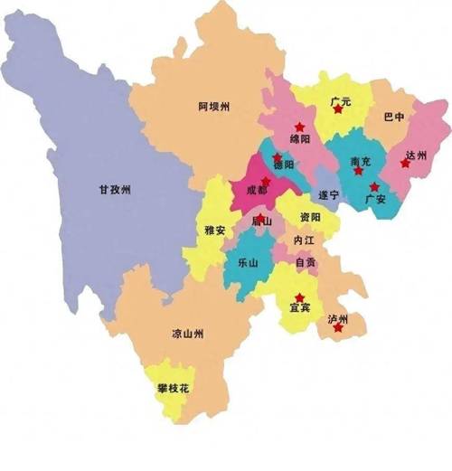 四川地图全图高清版图标
