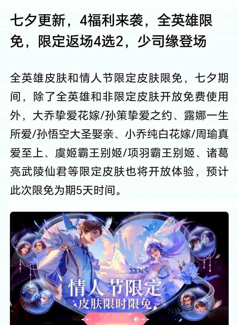 王者荣耀8月8日更新内容 王者七夕节8月8日开启活动介绍图标