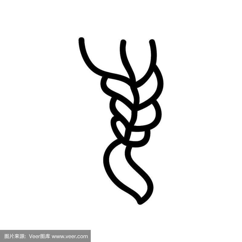 小辫子符号复制图标