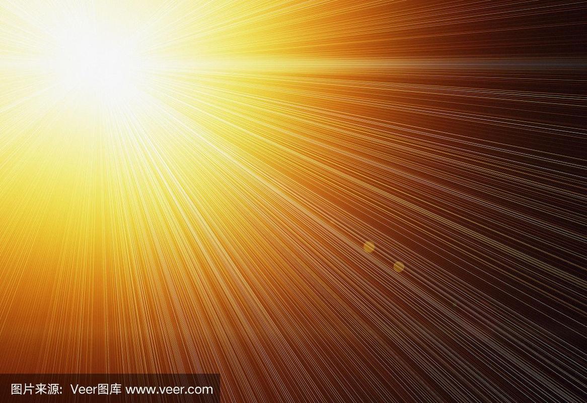 橙色光芒图标
