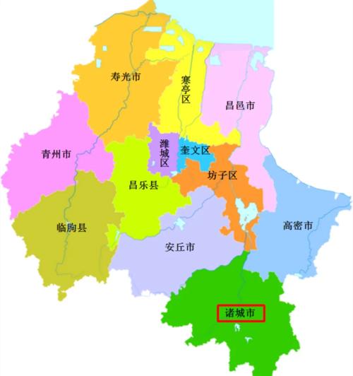 潍坊地图全图