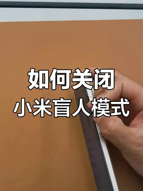 红米手机盲人模式关闭方法图标