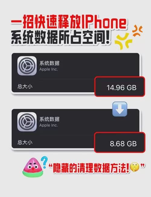 苹果系统数据怎么清理图标