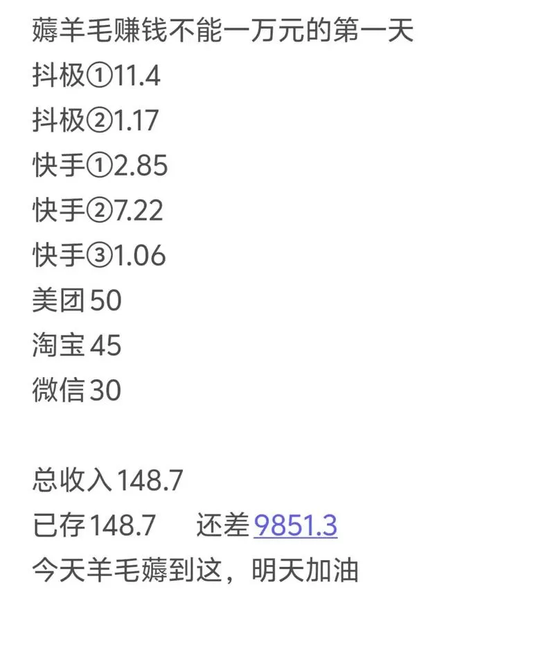羊毛赚手机赚钱